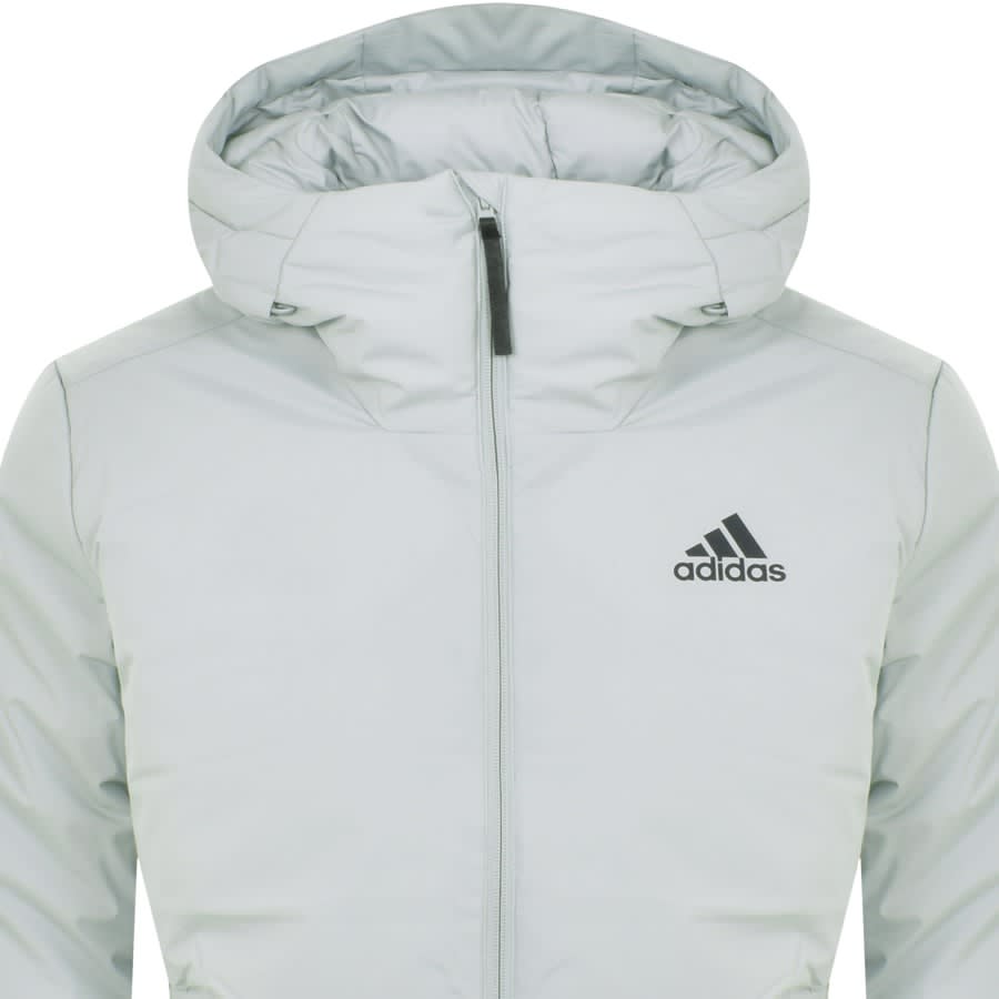 Adidas white down jacket clearance